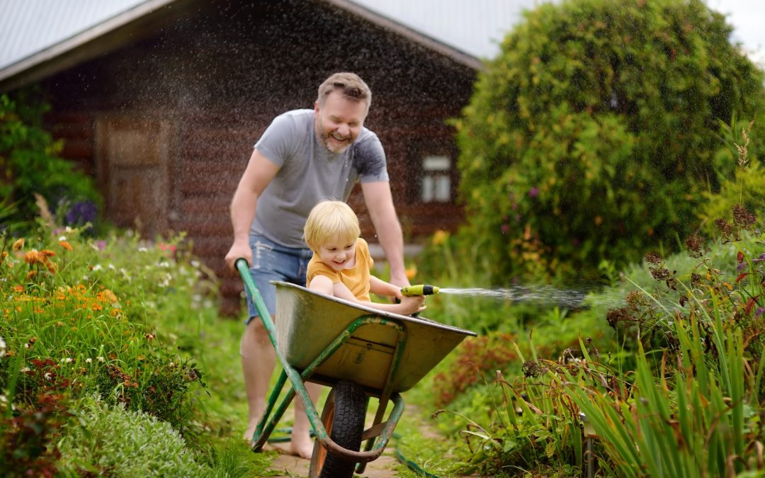 Le jardin, peut également servir pour les enfants !