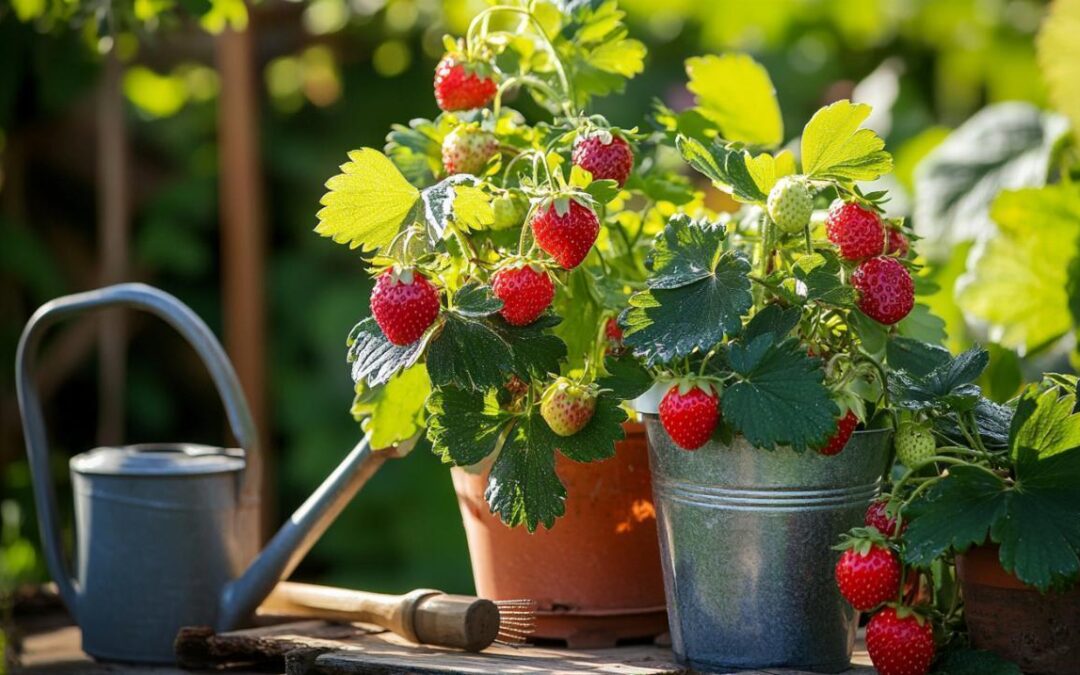 La culture des fraisiers en pots : secrets pour des fraises succulentes en optimisant l’arrosage et l’humidité