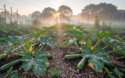 Taches et décolorations sur les feuilles de courgette : guide de prévention des maladies fongiques